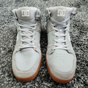 DC Men's Gray and Gum High-Top Sneakers